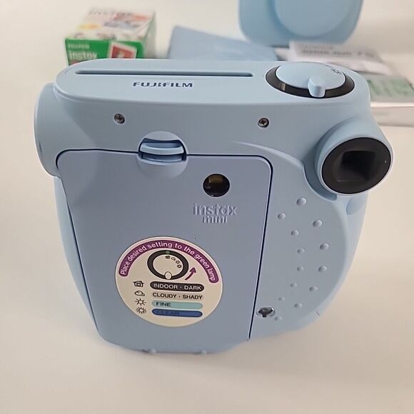 Fujifilm Instax Mini 7S Instant Camera Light Blue with Case, Film